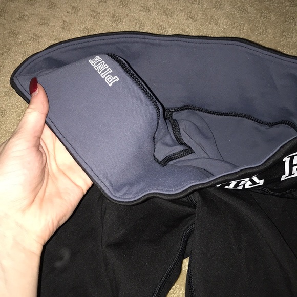 PINK, Black reversible leggings! - Picture 2 of 2